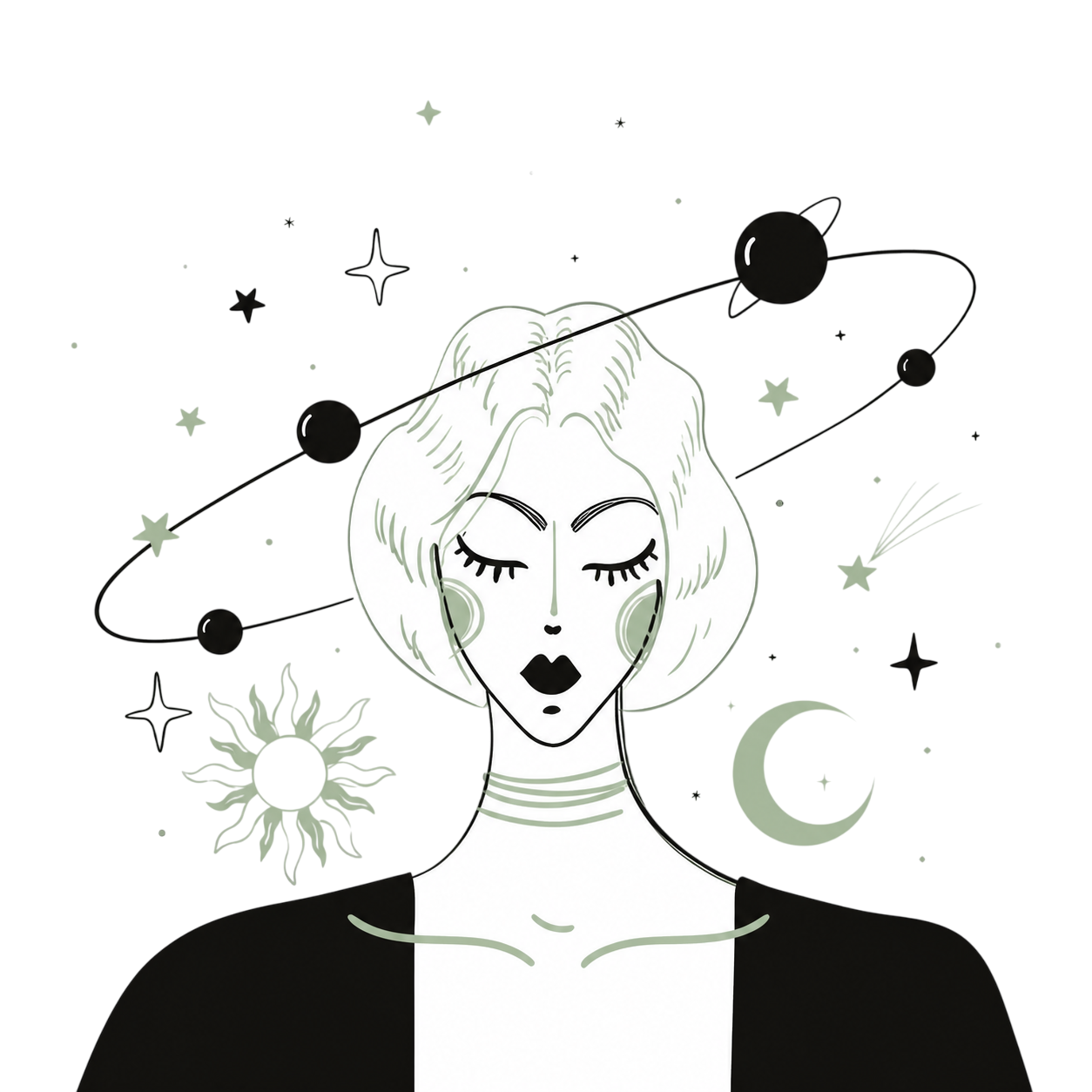 Cene Coffee — celestial illustration